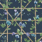Trailing Floral Trellis Navy