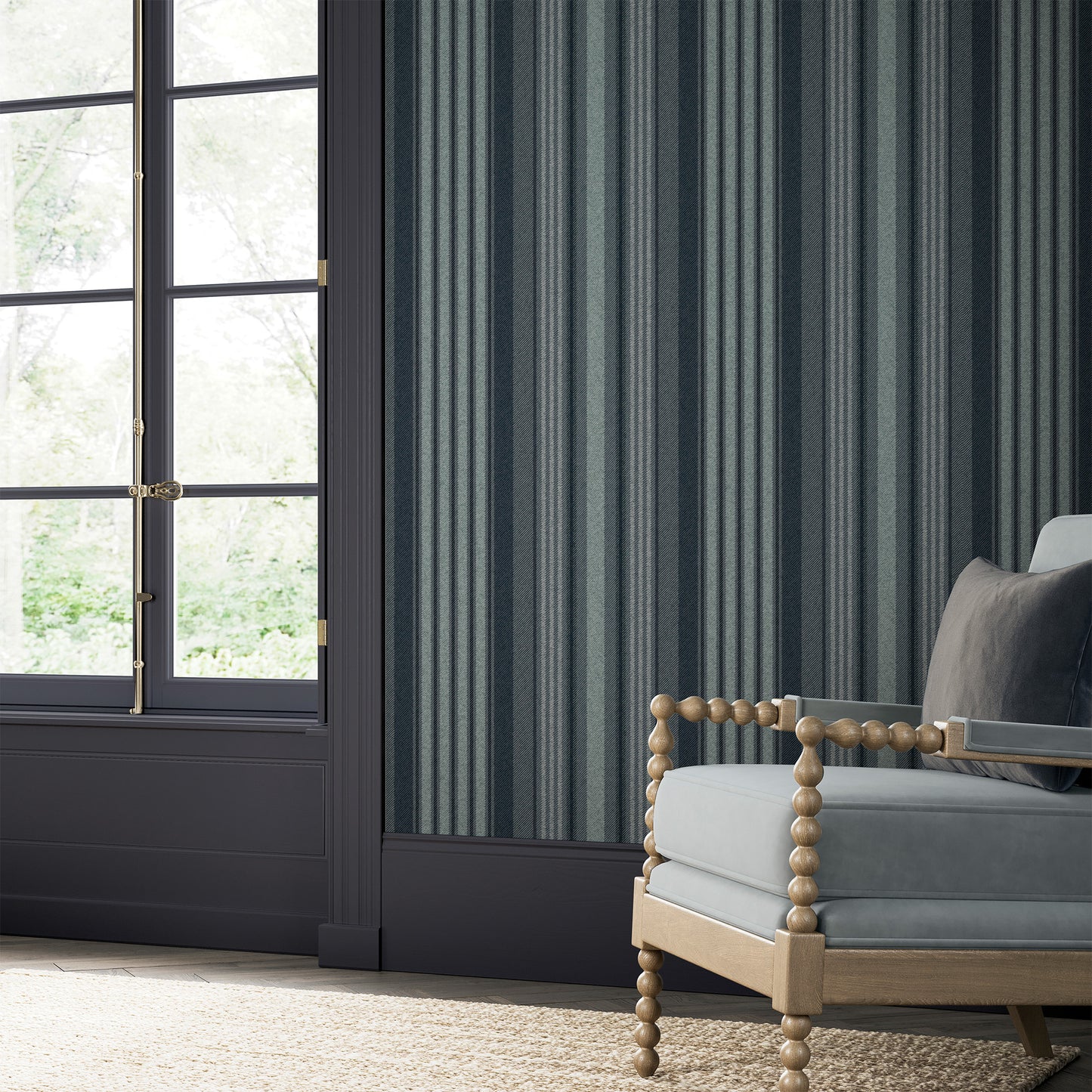 Loom Stripe Archival Blue