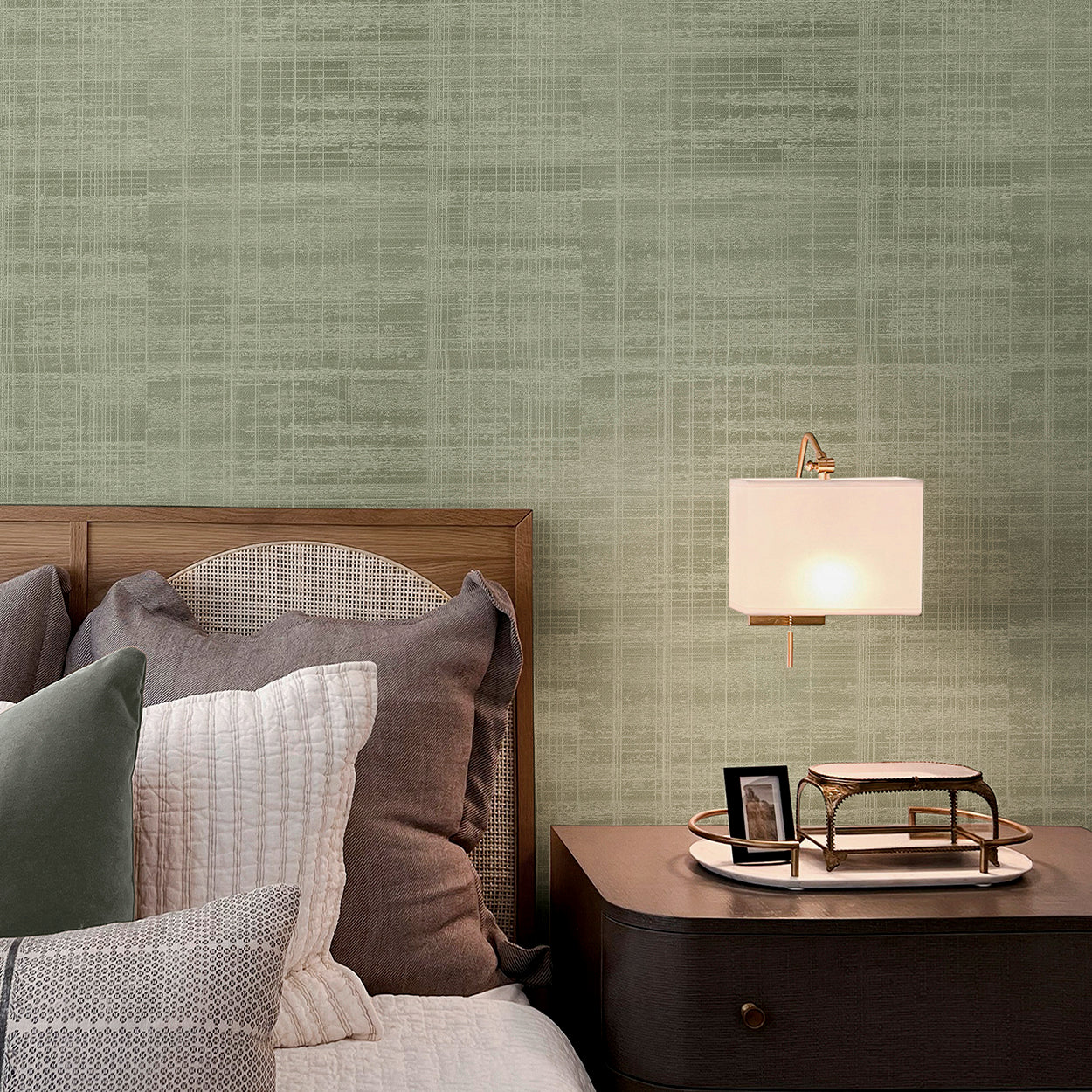 Lamont Weave Laurel - Wallpaper Inn 