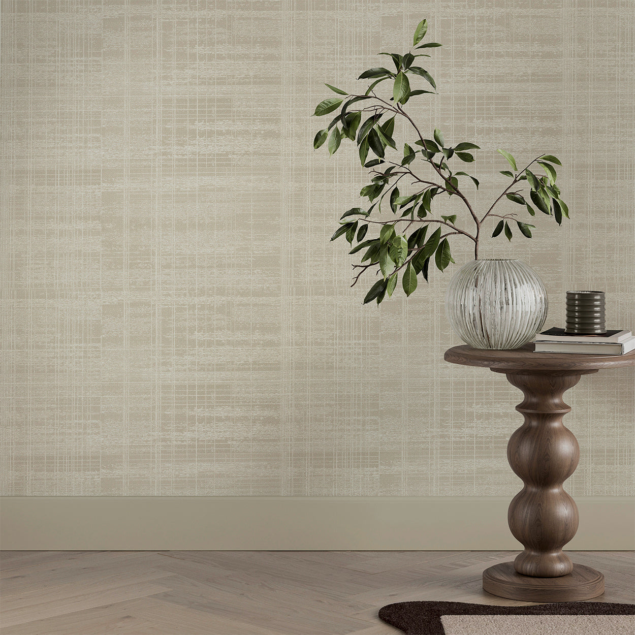 Lamont Weave Sand - Wallpaper Inn 