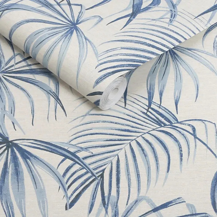 Next Cream Palm Print Wallpaper