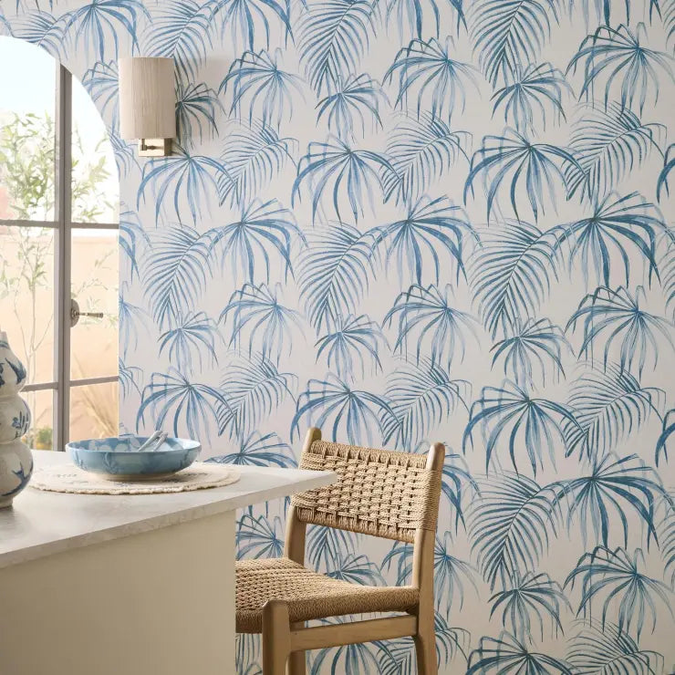 Next Cream Palm Print Wallpaper