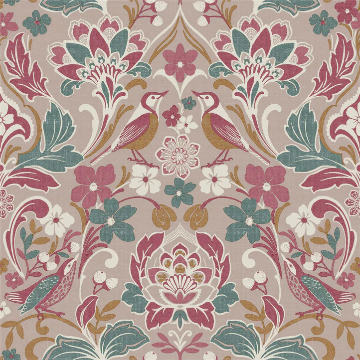 Folk Floral Wallpaper