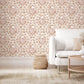 Floral Cartouche Wallpaper Wallpaper Inn