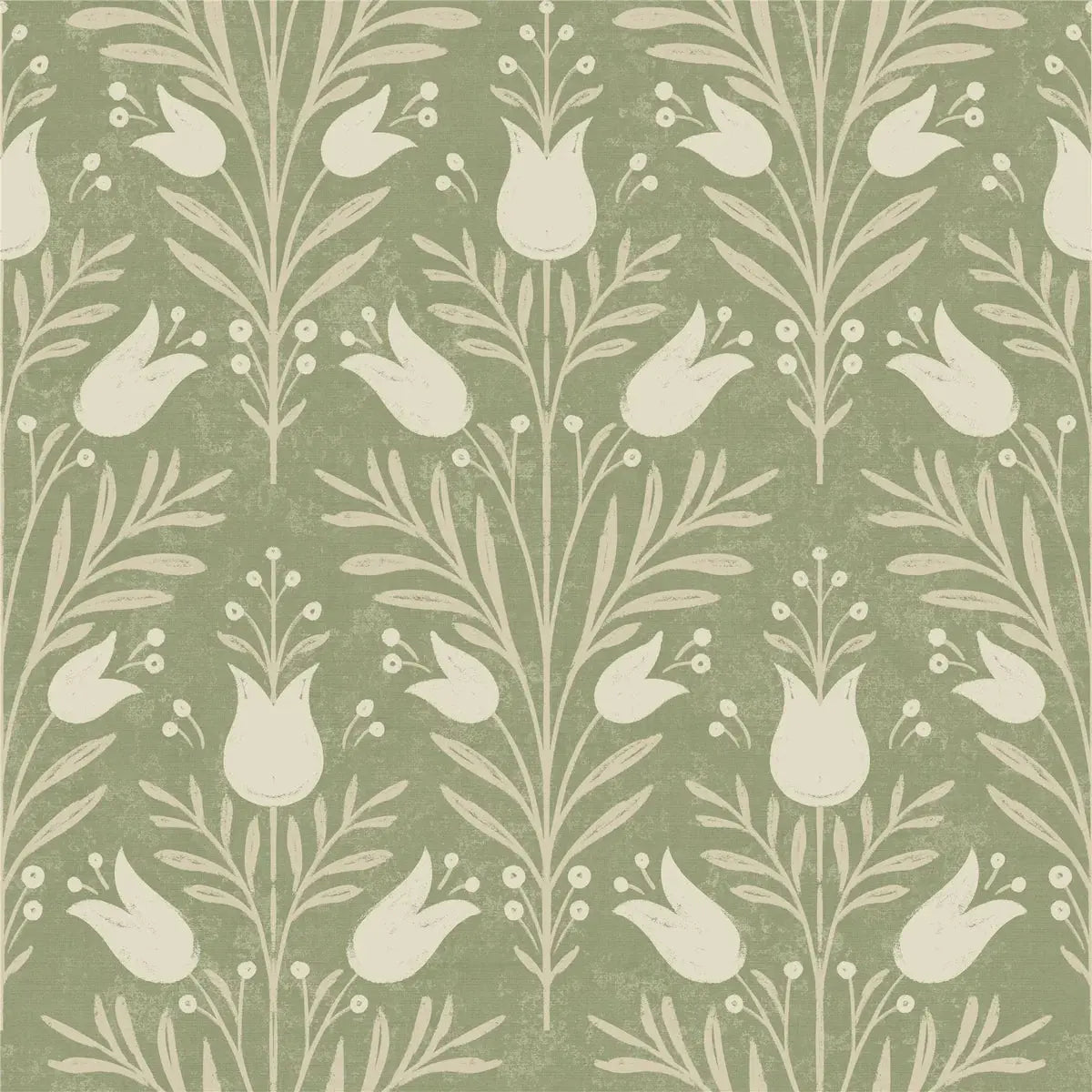 Heritage Tulip Wallpaper Wallpaper Inn