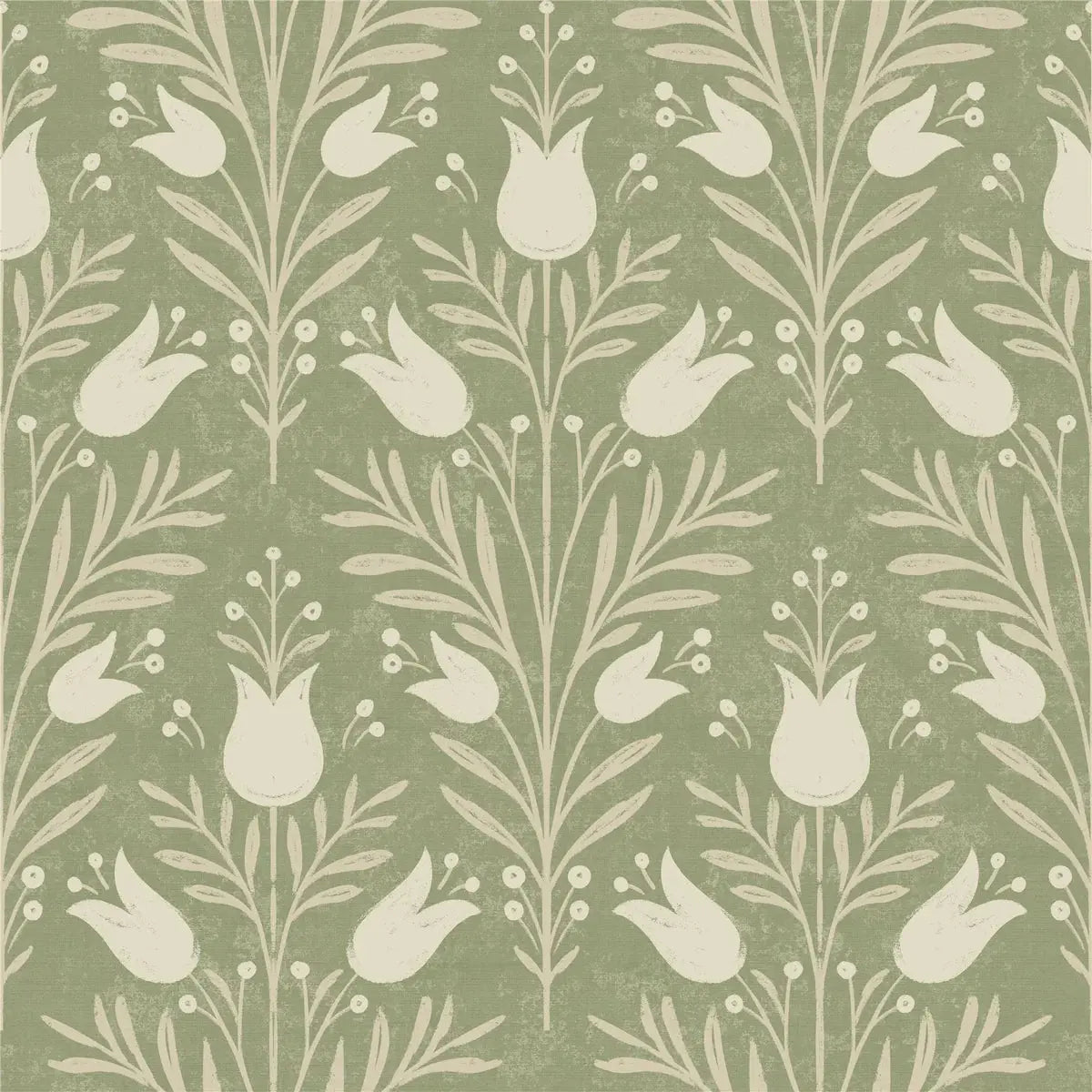 Heritage Tulip Wallpaper Wallpaper Inn