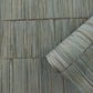 Bamboo Stripe Wallpaper Teal/Gold