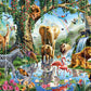 Jungle Lake Wall Mural Wallpaper Inn