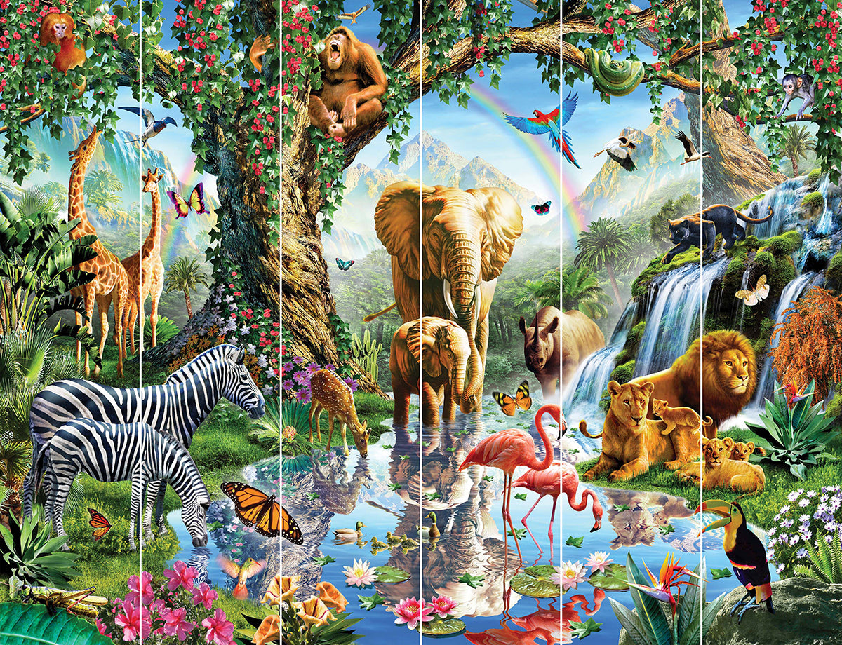 Jungle Lake Wall Mural Wallpaper Inn