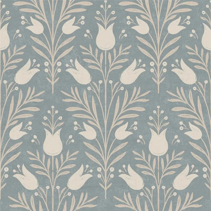 Heritage Tulip Wallpaper Wallpaper Inn