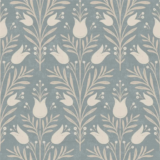 Heritage Tulip Wallpaper Wallpaper Inn