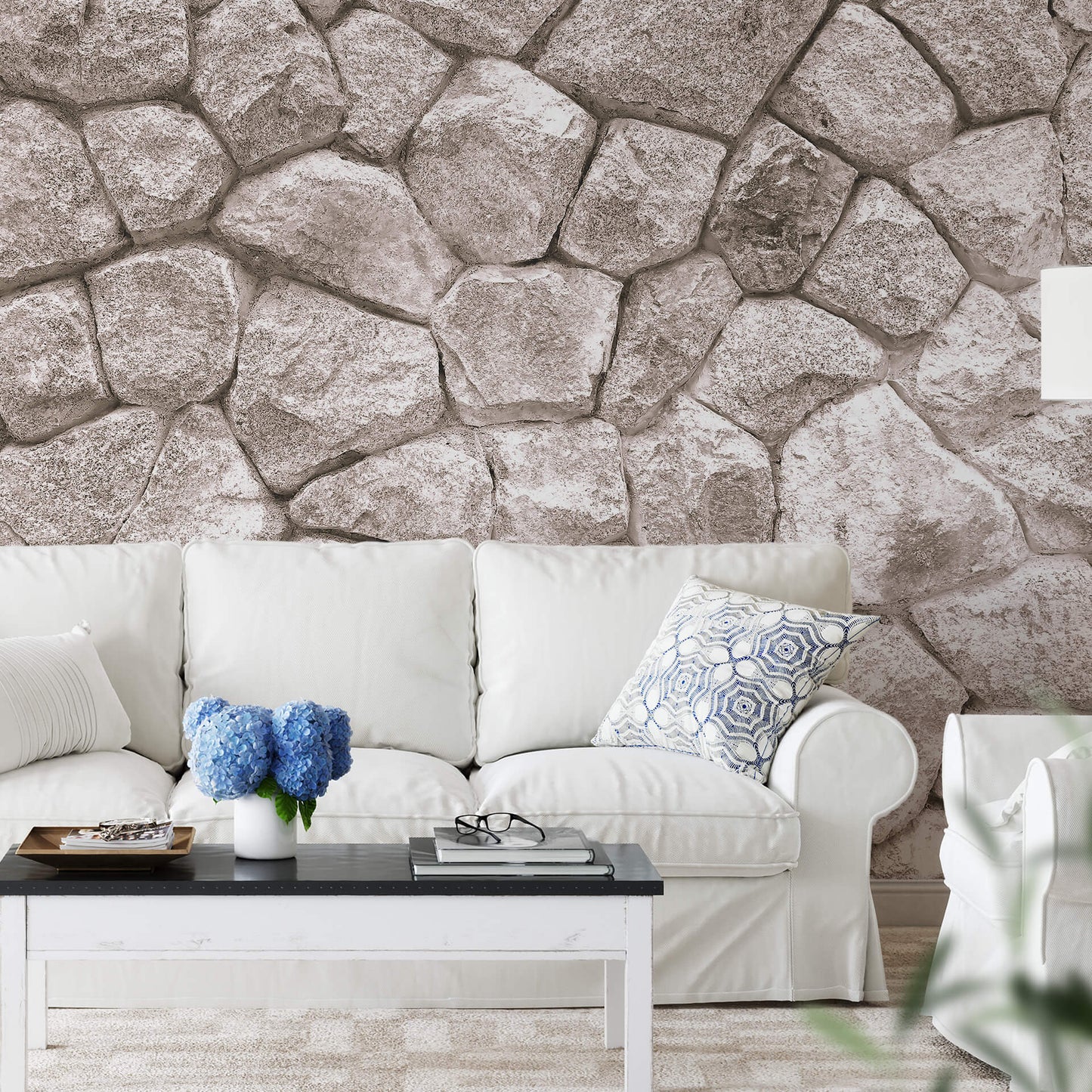 Large Stone Wall Mural Wallpaper Inn