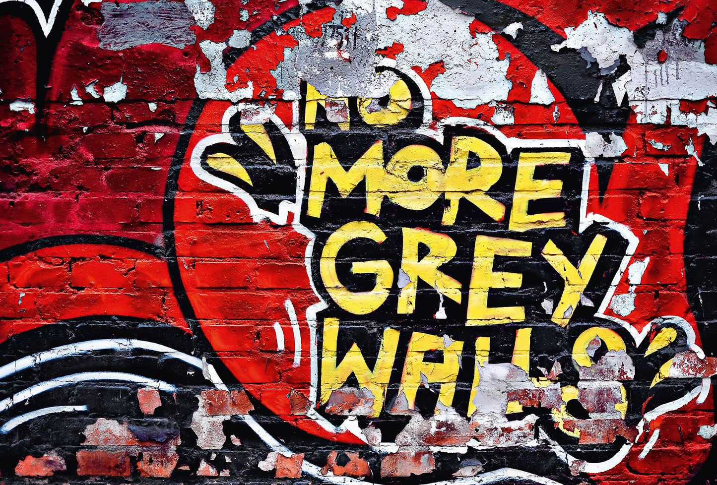 No More Grey Walls Mural Wallpaper Inn