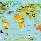 Kids World Map Mural Wallpaper Inn