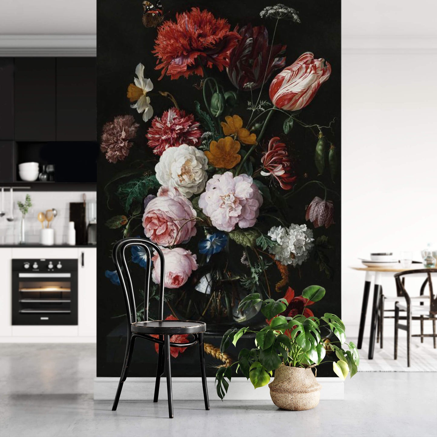 Vase of Flowers Mural Wallpaper Inn