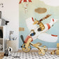 Flying Giraffe Mural Wallpaper Inn