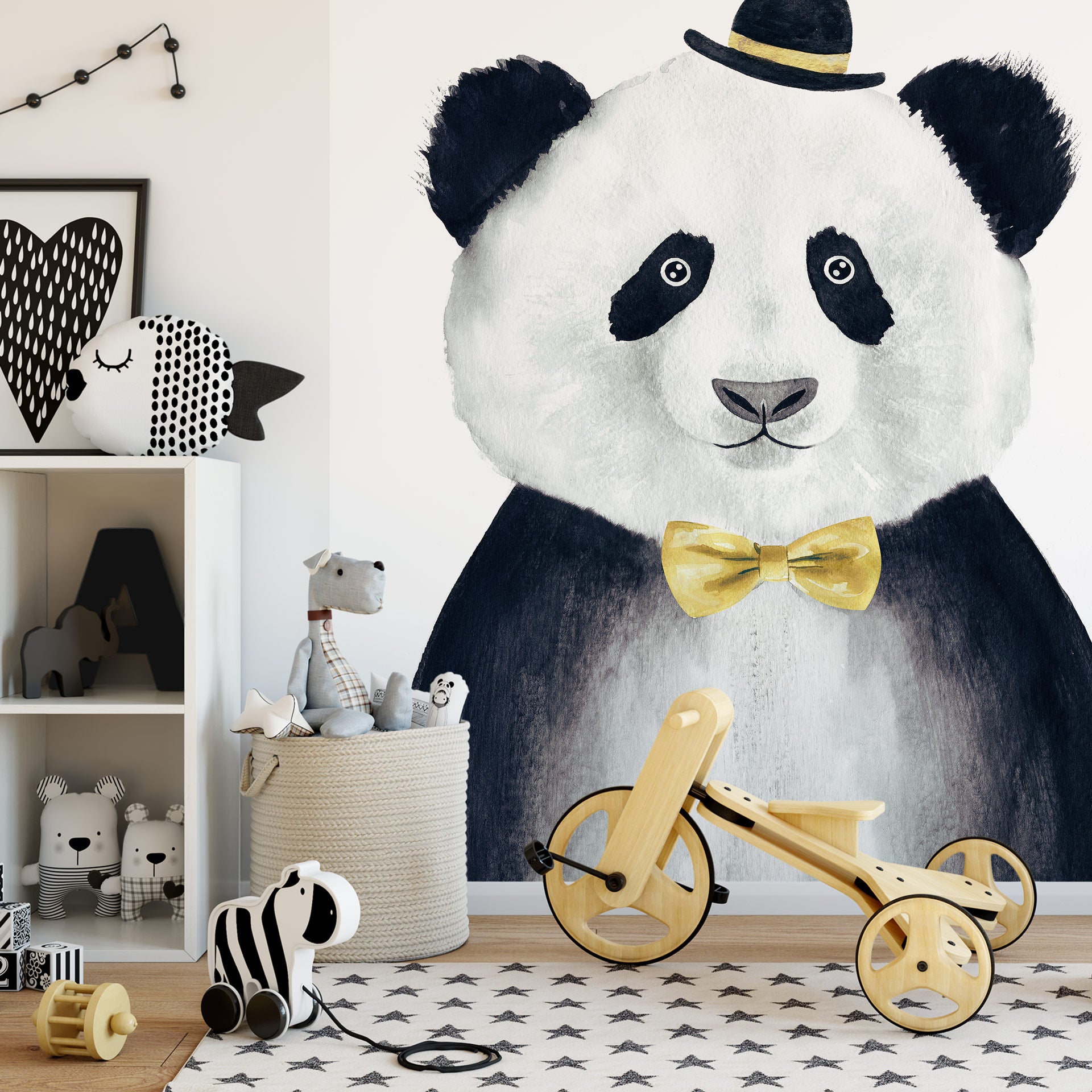 Cuddly Gentleman Kids Mural Wallpaper Inn