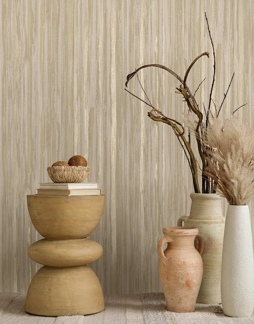 Calico Tree Calico Wallpaper Taupe