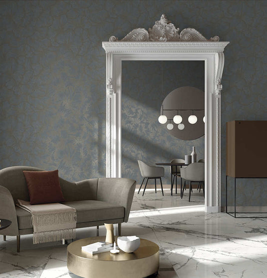 Suzani Blue - Wallpaper Inn 