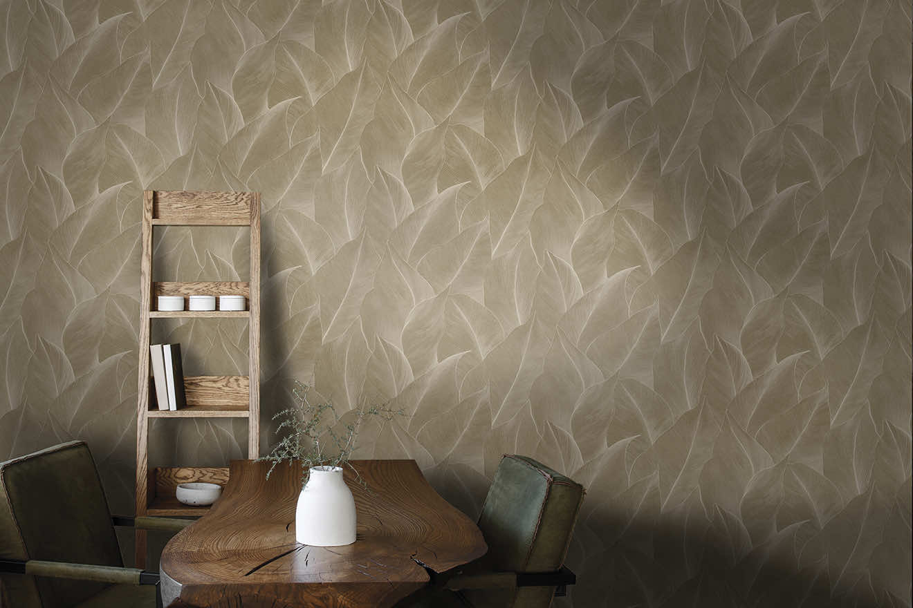 Anthurium Beige - Wallpaper Inn 