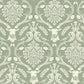 Stag Damask Sage Green Wallpaper