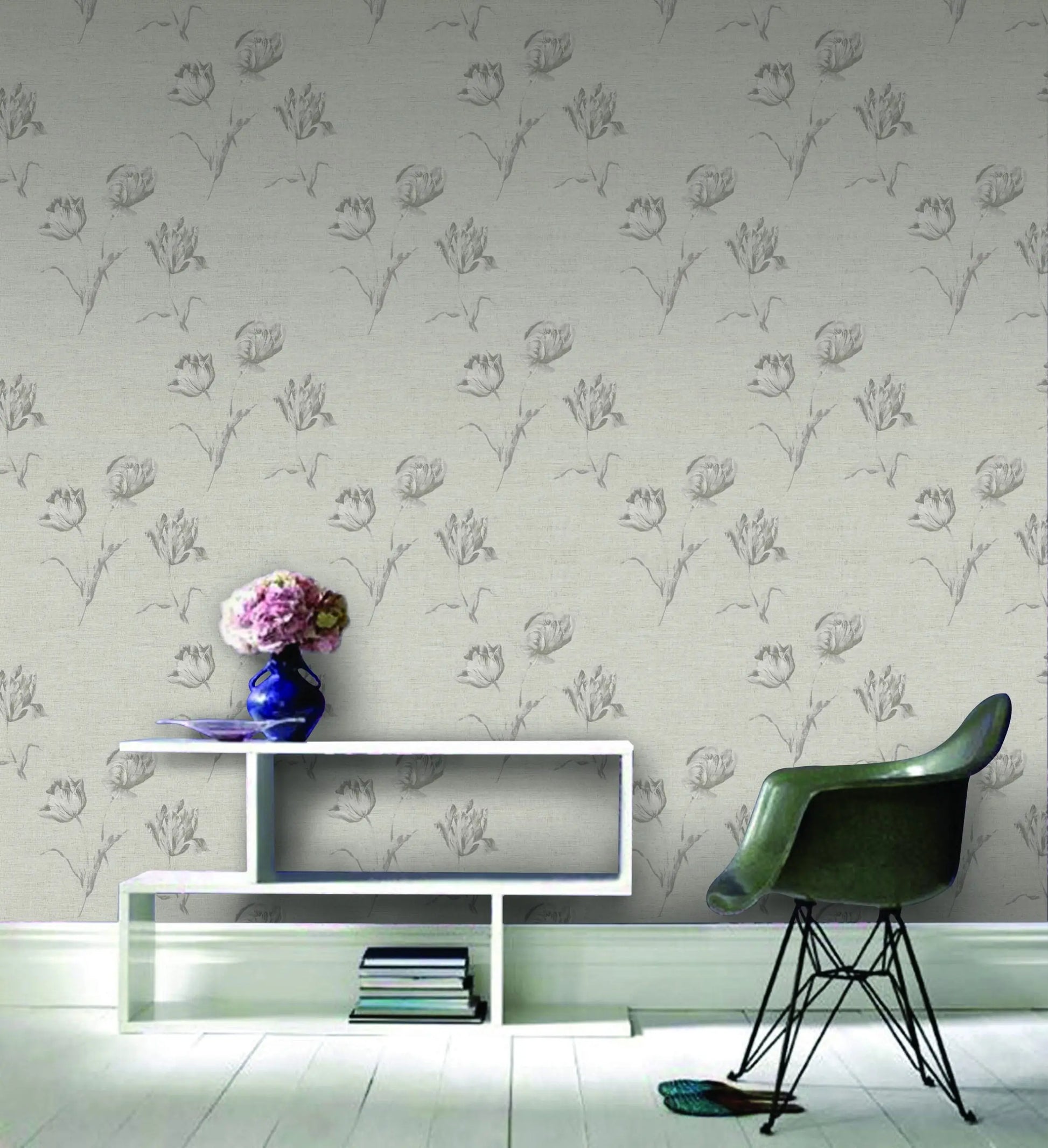 Tulip Linen Wallpaper Wallpaper Inn