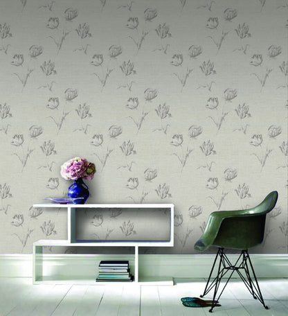 Tulip Linen Wallpaper Wallpaper Inn