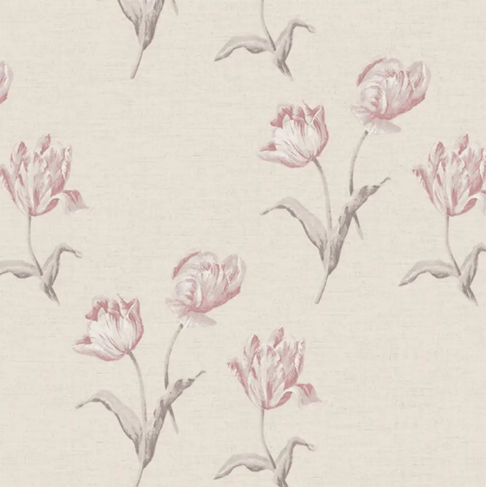 Tulip Linen Wallpaper Wallpaper Inn