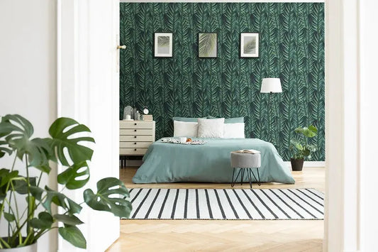 Palm Leaves Green Wallpaper Inn