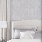 Painterly Damask-Soft Grey Wallpaper