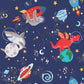 Space Animals Navy wallpaper Wallpaper Inn