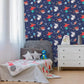 Space Animals Navy wallpaper Wallpaper Inn