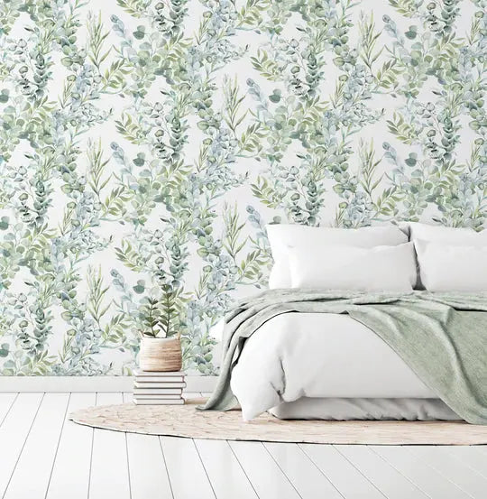 Tranquil Green Wallpaper Wallpaper Inn