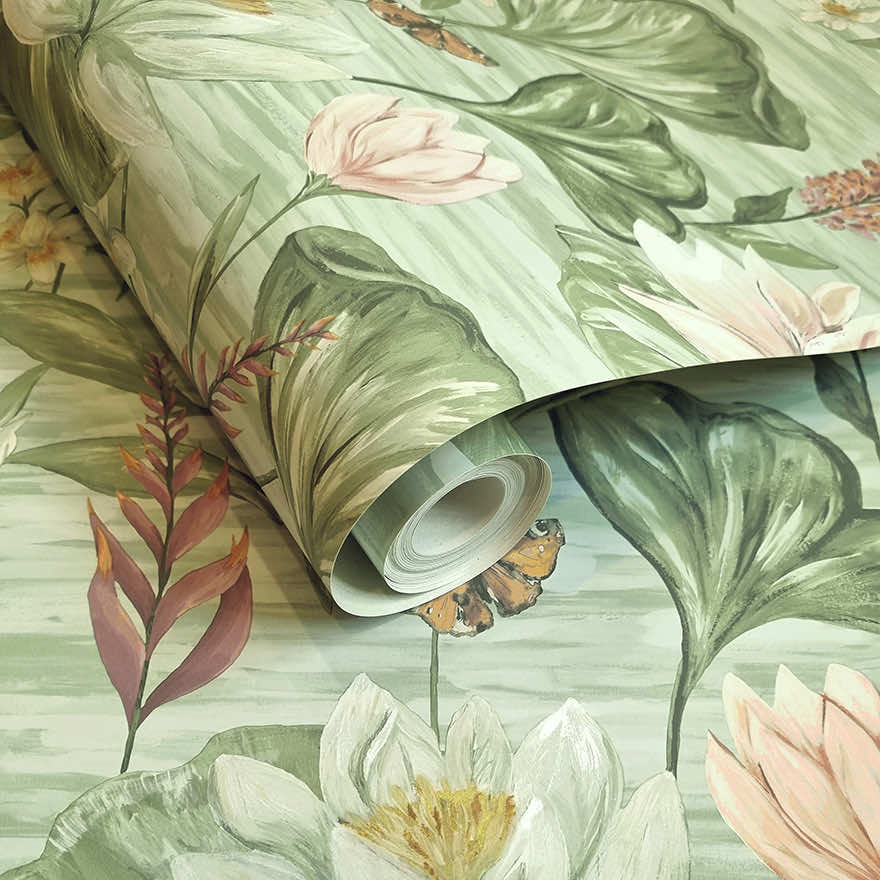 Water Lily Wallpaper - Wallpaper Inn - South Africa – Wallpaper Inn