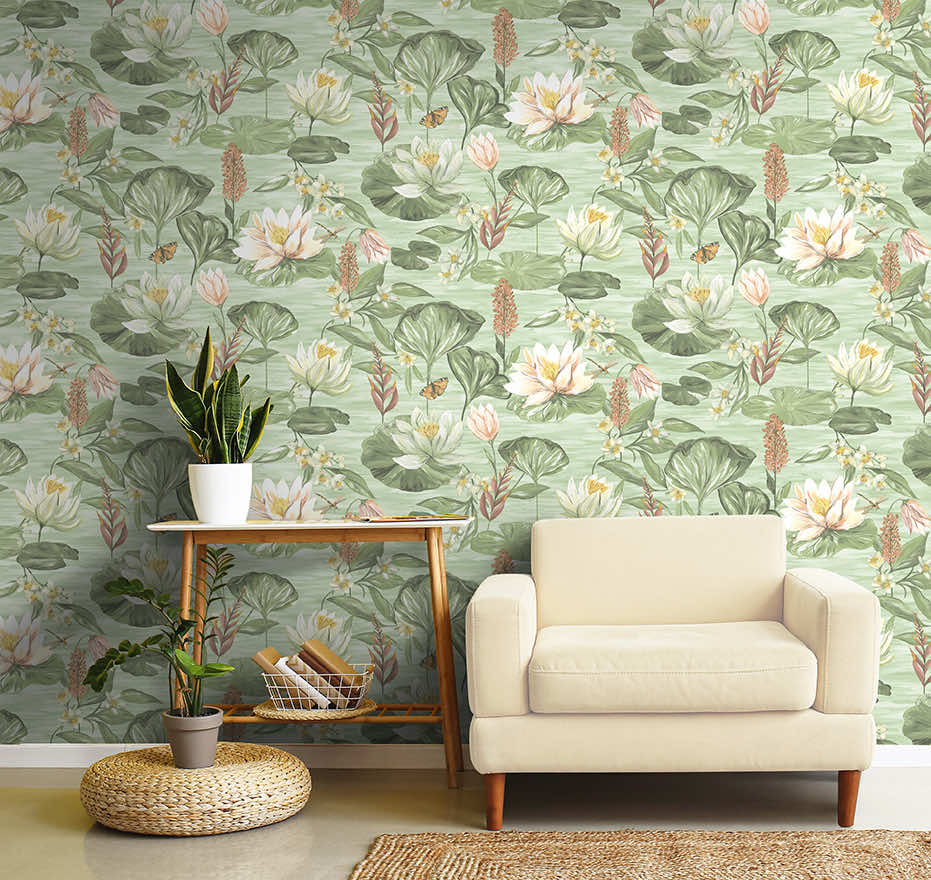Water Lily Wallpaper - Wallpaper Inn - South Africa – Wallpaper Inn
