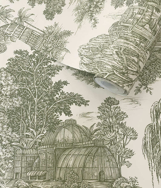 Blenheim Wallpaper Green