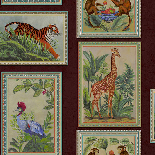 Menagerie Berry - Wallpaper Inn 