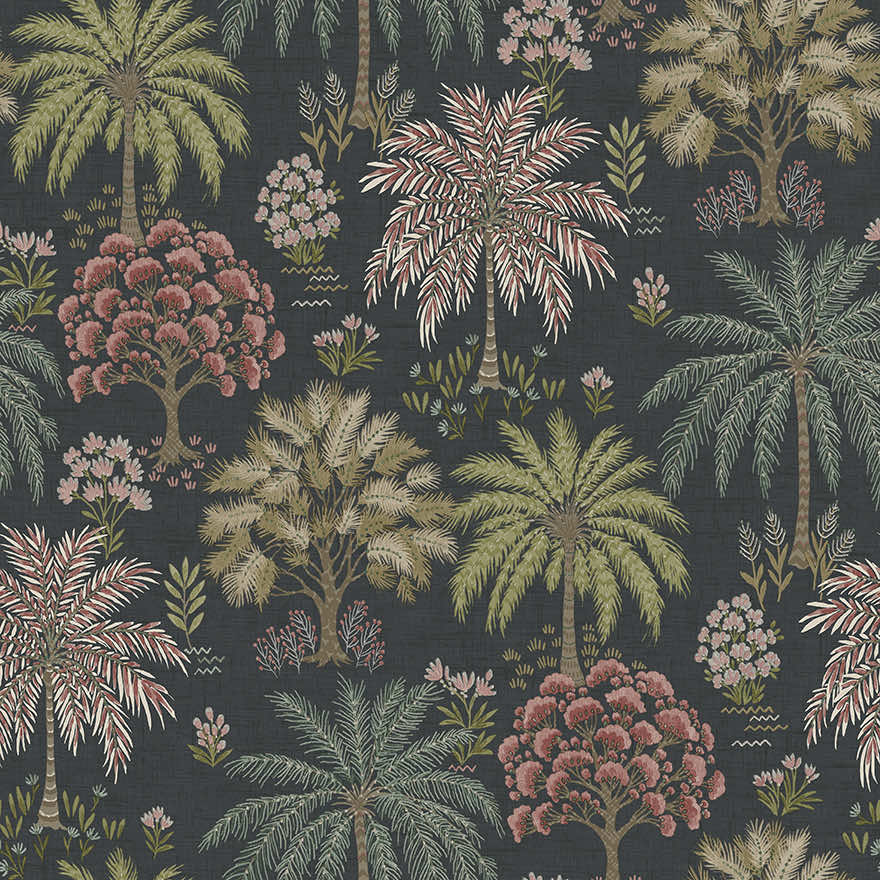 Solana Navy - Wallpaper Inn 