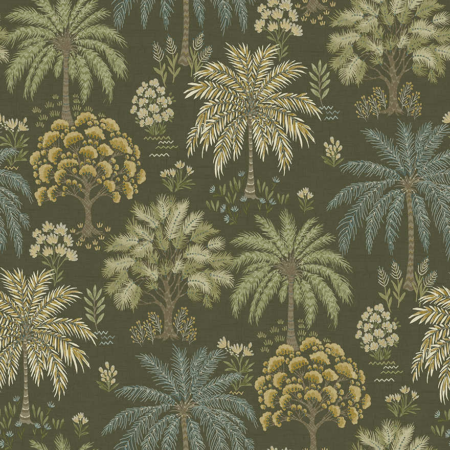 Solana Green - Wallpaper Inn 