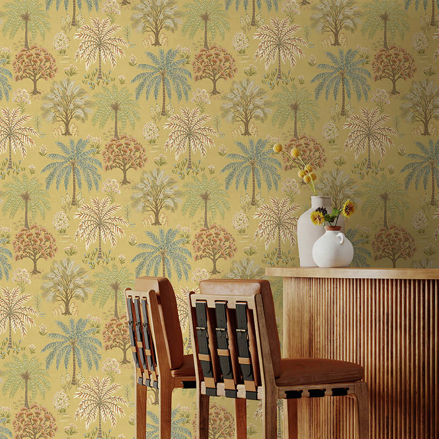 Solana Ochre - Wallpaper Inn 