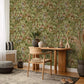 Comoros Rust Green - Wallpaper Inn 