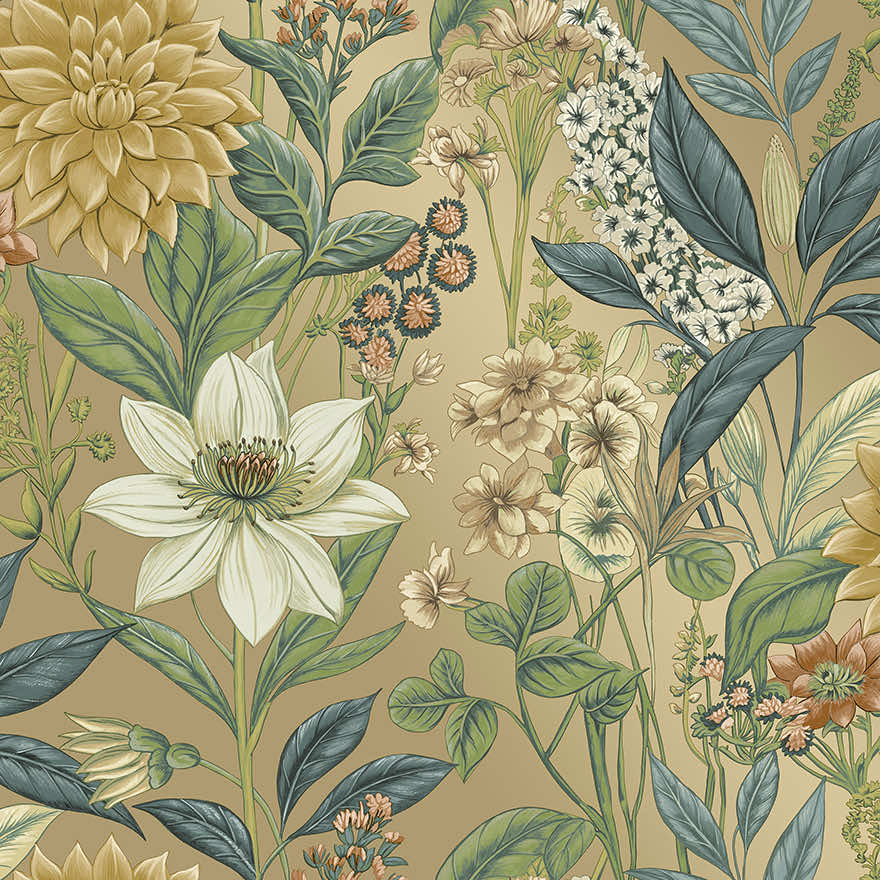 Clematis Gold - Wallpaper Inn 