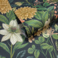 Clematis Navy - Wallpaper Inn 