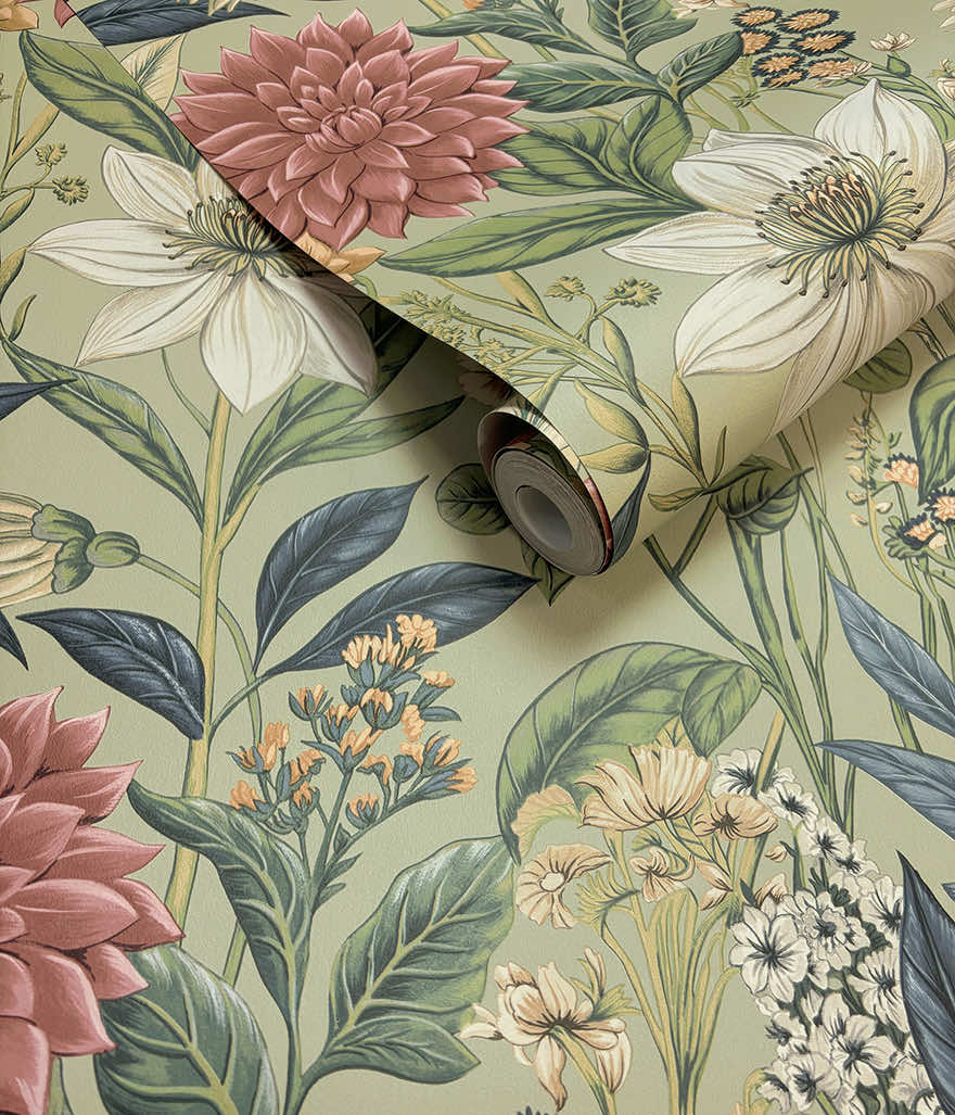 Clematis Sage - Wallpaper Inn 
