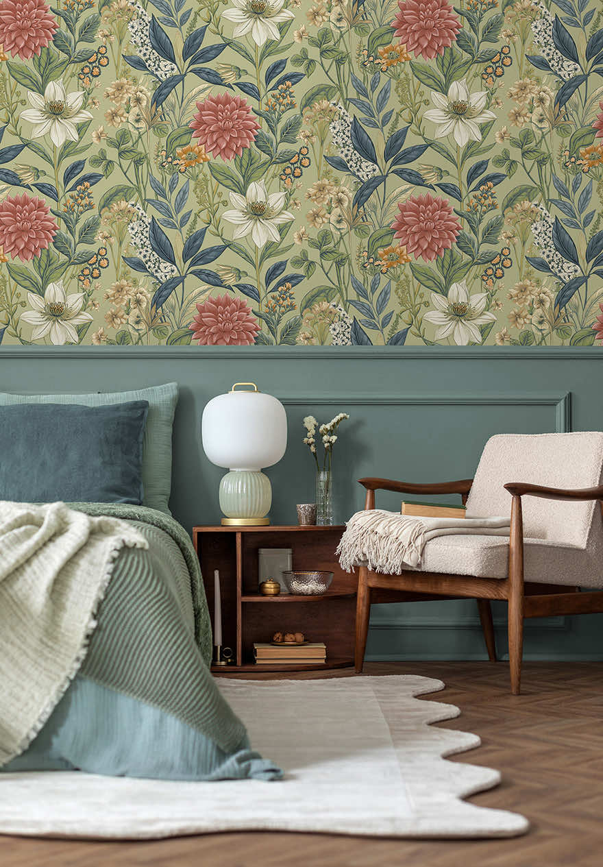 Clematis Sage - Wallpaper Inn 