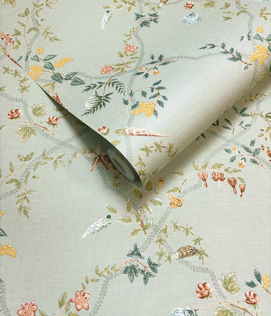 Marina Duck Egg Blue - Wallpaper Inn 