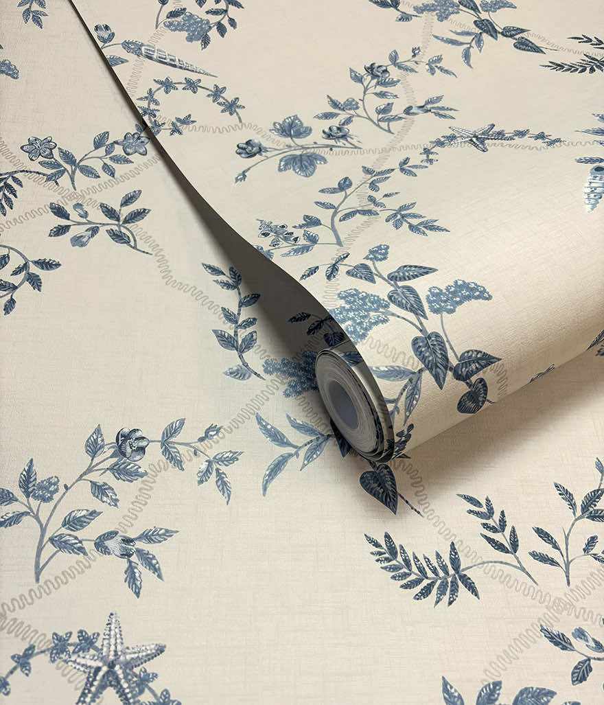 Marina Navy/Cream - Wallpaper Inn 