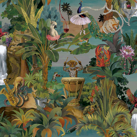 Sunset Carnival Multi - Wallpaper Inn 