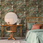 Sunset Carnival Aqua/Coral - Wallpaper Inn 