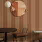 Cordelia Stripe Rust - Wallpaper Inn 